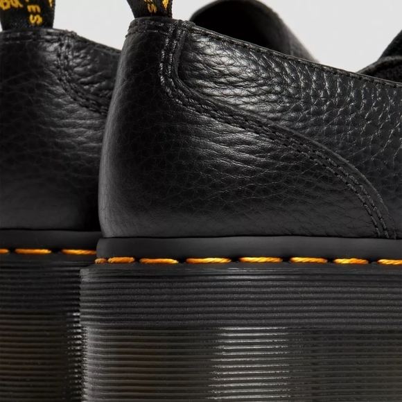 *NEW* Dr. Martens Addina Flower Buckle Leather Platform Shoes - Picture 8 of 11